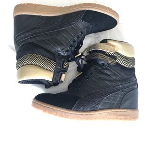 Puma Sky Golden Charge Wedge Sneaker